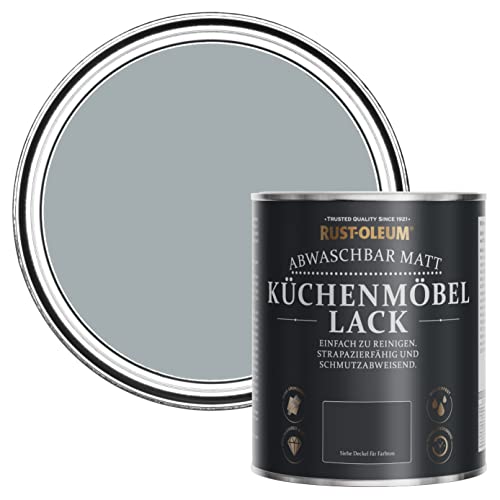 Rust-Oleum abwaschbare Küchenschrankfarbe in grau mit Matt Finish - Mineralgrau 750ML