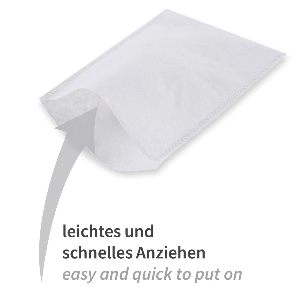FRANZ MENSCH 1000 Stück Waschhandschuhe Molton, weißlich, 21x15,5 cm
