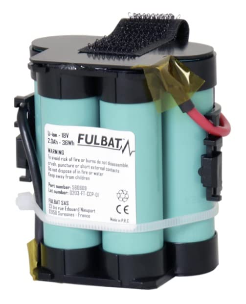 Batterie lithium-ion 18,0 V 5,2 Ah de remplacement pour outillage Fymo