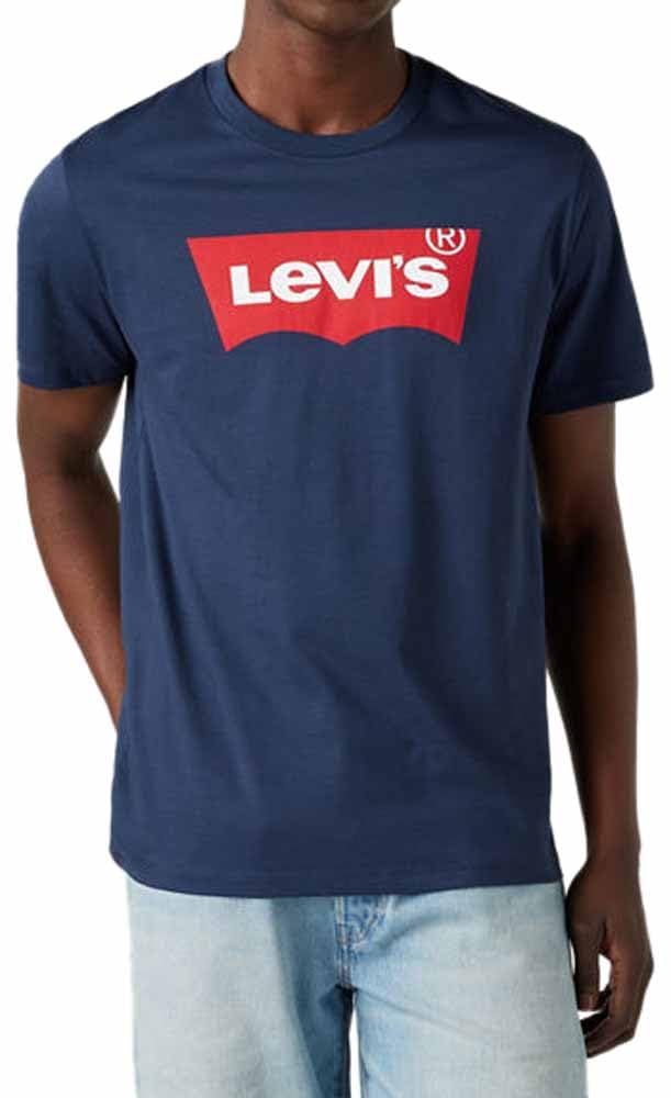 Levi's Men's Graphic Set-In Neck T-Shirt, Dress Blues, XXL