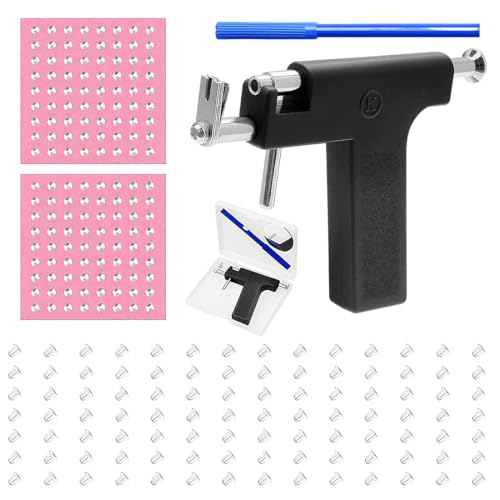 LAKPYN Perce Oreille, Perceur D'oreille Kit Piercing Oreille avec Nettoyage, Adaptés aux Hommes et aux Femmes