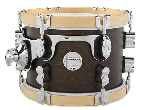 PDP By DW PDP, 7x10, Walnut/Natural Hoops Concept Classic Tom (PDCC0710STWN)