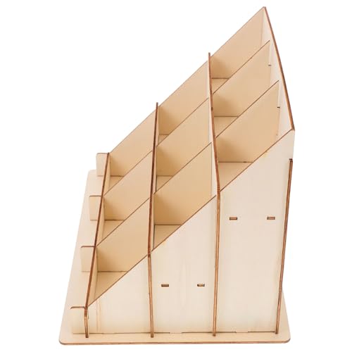 Tarjetero elegante de madera noble para decoración de despachos y recepciones