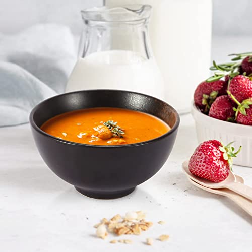 Bundlepro 4.5 Inch Ceramic Rice Bowls, Set Of 2 Modern Kitchen Small Bowl For Dessert, Cereal,Salad, Soup, Pasta, Noodle #TOP4