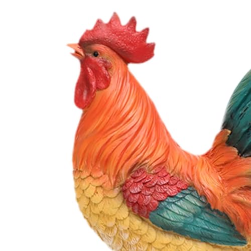 Statue coq résine résistante pour égayer un jardin terne ou une entrée - 3