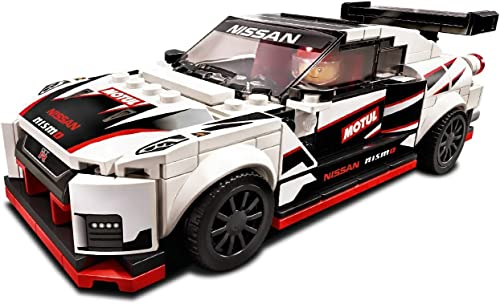LEGO 76896 Speed Champions Nissan GT-R NISMO Rennwagenspielzeug mit Rennfahrer Minifigur, Rennfahrzeuge Bausets – Ansicht 2