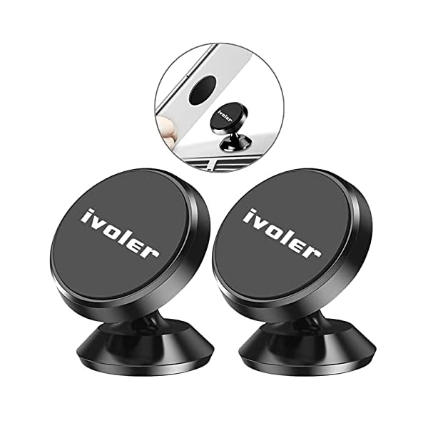 ivoler Soporte Móvil Coche, 2 Pack Soporte Magnético Móvil