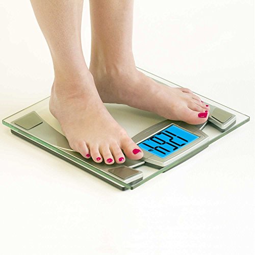 Eatsmart Precision Maxview Digital Bathroom Scale W/ 4.5" Backlit Lcd Display, Silver #TOP1