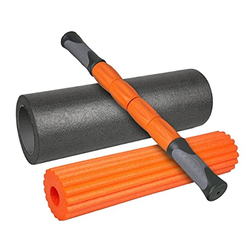 Trigger Point Therapy Set With Massage Stick: Foam Roller And Deep Tissue Muscle Massager For Physical Therapy, Exercise, Stretching, Myofascial Release, Yoga, And Pilates #TOP5
