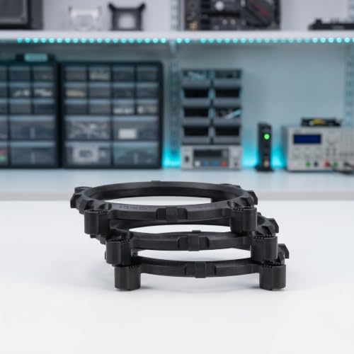 Soporte para ventilador de enfriamiento de CPU Toddmomy 10 sets - Marco base para disipador con tornillos - Hardware para montaje de ventilador de PC para disipación eficiente de calor miniatura 6