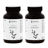 ESSENZ - Libido 2x90 Kapseln - Libido Kapseln mit Macawurzel-Pulver, Ashwagandhawurzel- & Bockshornkleesamen-Extrakt. Zur Förderung der Vitalität & Leistungsfähigkeit