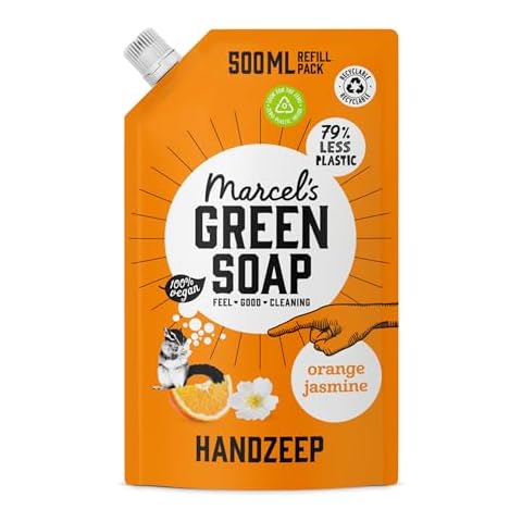 Marcel's Green Soap Hand Soap Refill Orange & Jasmine Cover