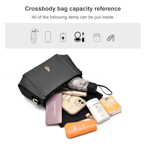 imeetu Genuine Leather Crossbody Bag for Women, Tote Bag Removable Shoulder Strap4