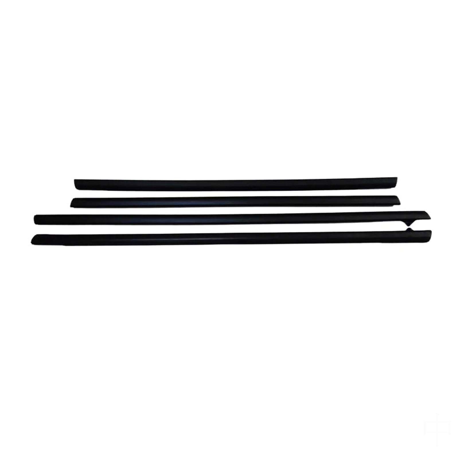 Door Window Weatherstrip for for Fiesta 2009-2014 Black Outside Window Glass Rubber Protective Weatherstrip Outer Laminate