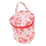 Zynphancer 毛糸収納トートバッグ かぎ針編み道具用 – 編み物プロジェクト整理ケース 持ち運び可能 ジッパー付き耐久設計