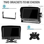 Backup Camera System Kit 7" LCD Reversing Monitor +Rear View Back Up Camera with 170 ° Wide Angle, Waterproof IP68, 18 Infrared Night Vision for Trucks/RV/Trailers/Bus/Vans/Box Truck - Image 2