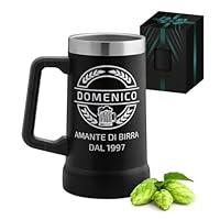 Boccale Termico Per Birra Da 700 Ml - Acciaio Inox, Mantiene Caldo/Freddo - Ideale Regalo Per Uomini - Foto 8