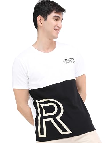 Image of KETCH Men's Cotton Slim Fit Printed Half Sleeve T-Shirt