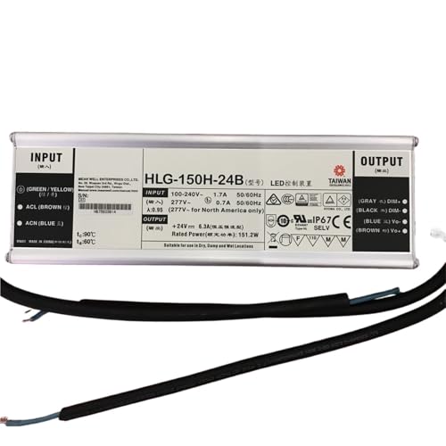 Alimentation AC-DC 12V transformateur LED étanche IP67 ELG-300-12A pilote