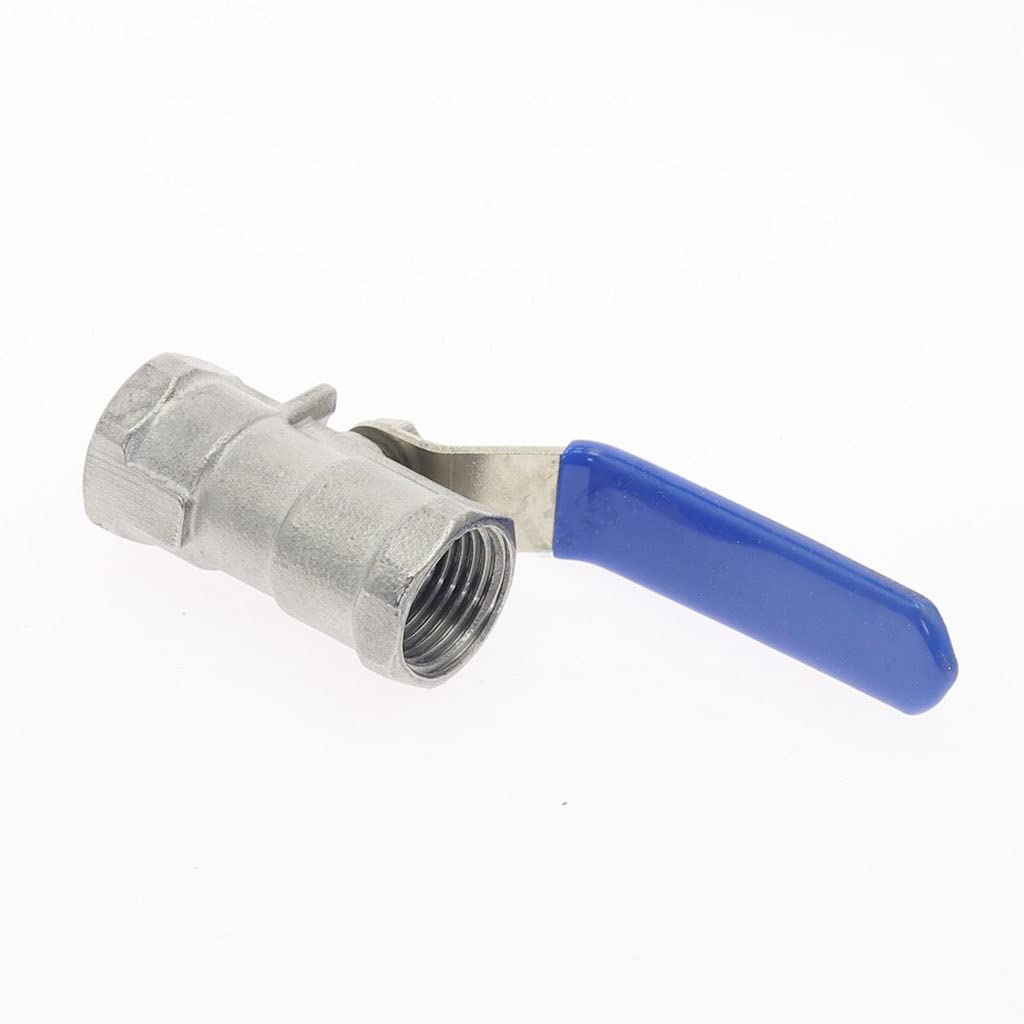1pcs Ball Valve SS 304 Stainless Steel Sanitary Valves, for Swimming Pool BSP Female Thread Straight Type(DN20)