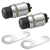 BFXM 2 PCS Push Button Starter Switch 12V 50A, Waterproof Momentary Start Switch for Car Engine, Push Button Starter for Truck Boat ATV