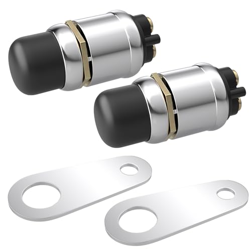 BFXM 2PCS 12V 50A Waterproof Push Button Starter Switch