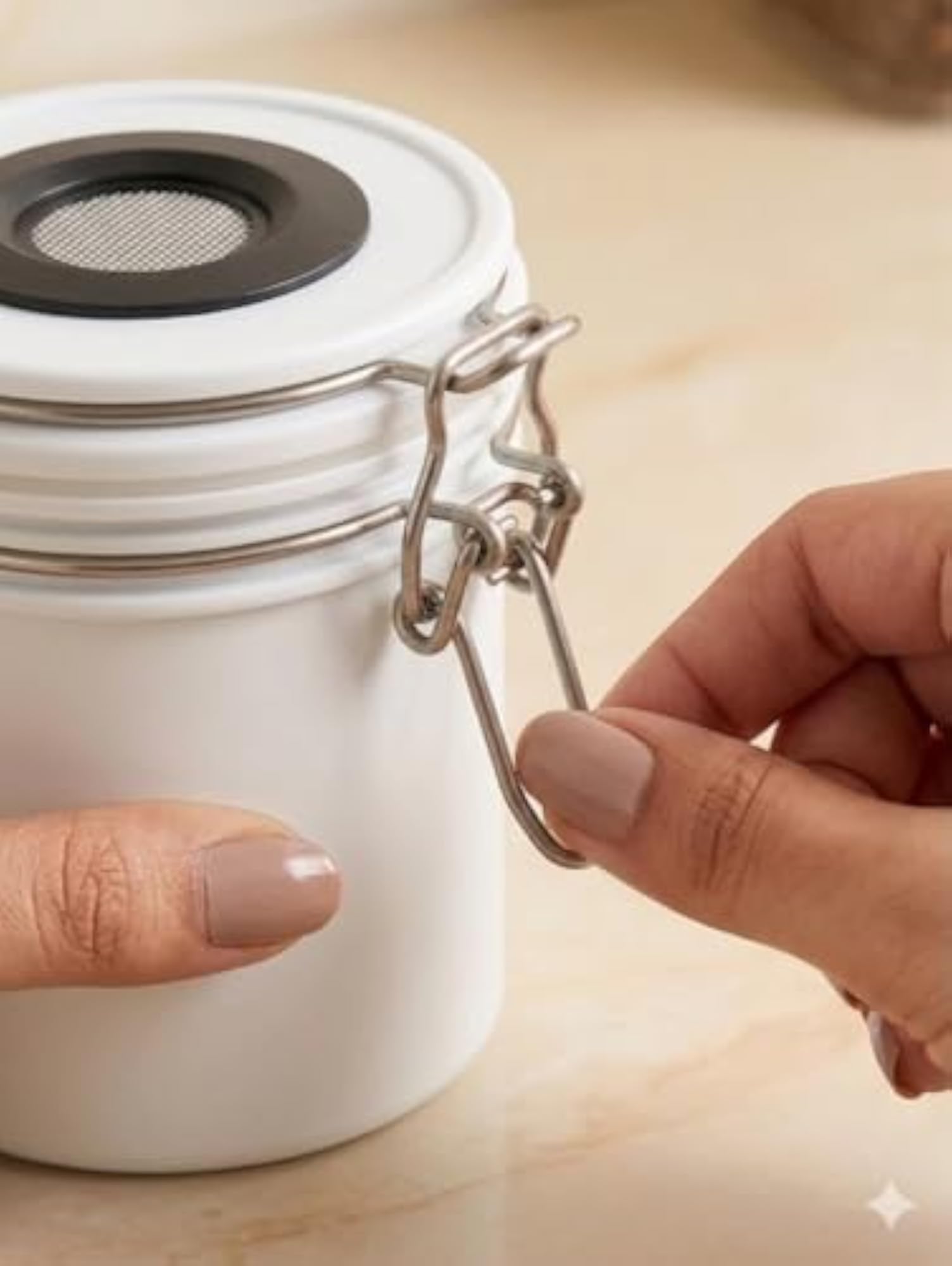 Vacuum Sealed Eyelash Glue Storage Container, Airtight Preservation Jar