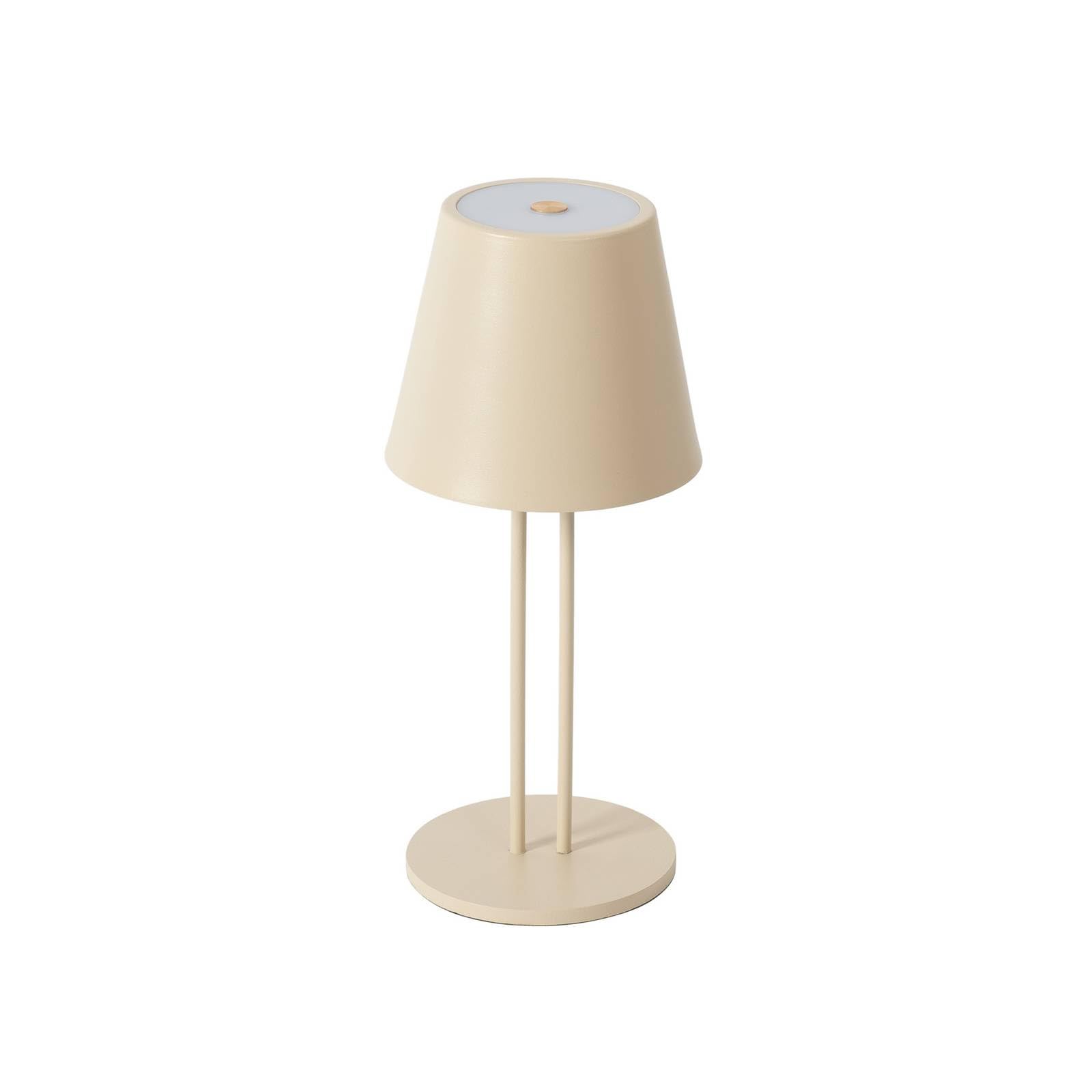 Lindby LED Janea dimmbar (spritzwassergeschützt (Modern) in Creme aus Metall (1 flammig,)