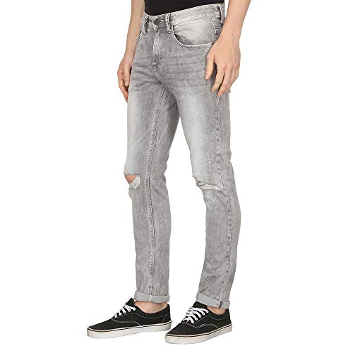 Image of Celio Mens 5 Pocket Distressed Jeans