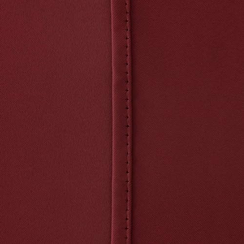 Image of 100% True Blackout Curtains 7 Feet, Set of 1 Panels | 300 GSM Heavy Room Darkening Polyester Cloth for Bedroom & Living Room | Thermal Insulated Heat & Noise Reducing (84x47 Inch, Maroon) | 100% Room Darkening Thermal Insulated Heat & Noise Reducing Curtains 7 feet long