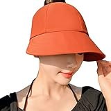 Générique Kanadischer Trapper-Sonnenhut für den Sommer, Strand, für den täglichen Gebrauch, lässig, Outdoor, Mütze, Mädchen, Orange, One size