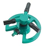 aspersor rotativo hunter CARACTERÍSTICAS: Aspersor rotativo con base y 3 brazos fabricado en ABS color verde. Boquillas giratorias de rotación flexible, riego de 360º para unos jardines perfectos. Con adaptador universal para mangueras, ideal para regar césped y plantas del Jardín.