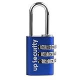 UP Security Travel Safe Luggage Locks, Small Combination Lock with Code for Suitcase, Zipper, Backpack, Outdoor Padlock Combination, Combo Padlock for Tent, Bag, Gun Case, Ammo Can, Tool Box, Locker
