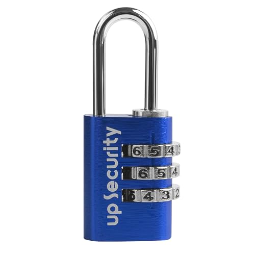 UP Security Travel Safe Luggage Locks, Small Combination Lock with Code for Suitcase, Zipper, Backpack, Outdoor Padlock Combination, Combo Padlock for Tent, Bag, Gun Case, Ammo Can, Tool Box, Locker