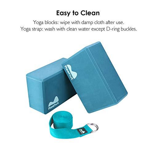 REEHUT 2 Pezzi Blocchi Yoga 1 Cinghia Yoga Set di