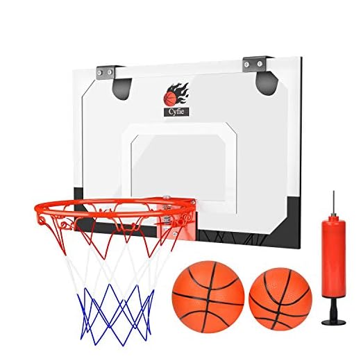 DEWEL Canasta Aro de Baloncesto con 1 Inflador y 2 Pelotas, Canasta Baloncesto Infantil portátil para Oficina y casa, Canasta Baloncesto para Niños