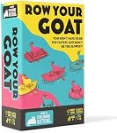 Exploding Kittens Presents: Row Votre chèvre - Un jeu rapide Tic Tac Toe- 2-6 joueurs - Âges 7+ - Jeu de famille - Jeu de fête pour la soirée de jeu de famille. Jouer aux cartes de chèvre, repérer les couleurs ou les bateaux correspondants, et prendre un sauveteur rapide. Le joueur le plus lent recueille