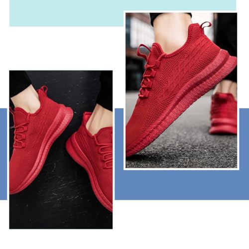 Image of Mens Walking Shoes Tennis Slip on Sneakers Running Jogging Athletic Gym Ultra Lightweight Breathable Comfortable Non Slip Fashion
