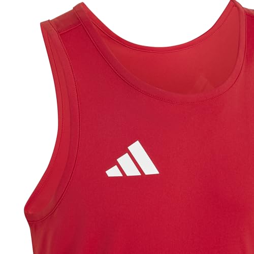 adidas Jungen Adizero Team Singlet Kids, Team Power red 2/White, 15-16 Years