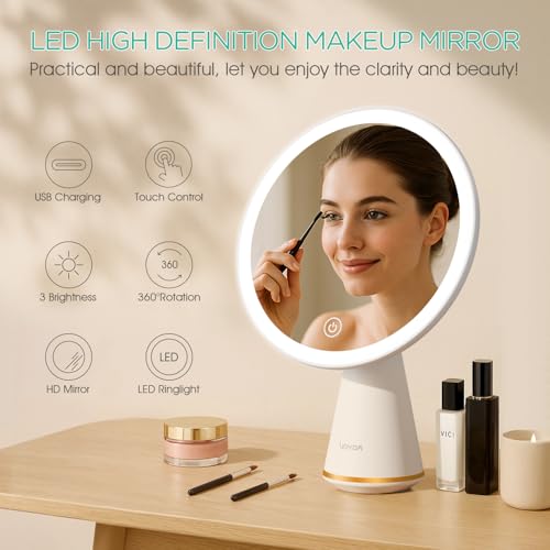 Espejo de Maquillaje Recargable VOYOR con Luz LED miniatura 2
