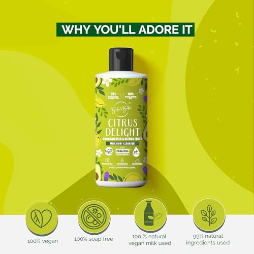 Image of Bath&Bathe's Citrus Delight -Citrus Fruit & Avocado Milk Body Cleanser - 250 ml