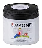 Marabu 02600043815 - Magnetfarbe, Acrylgrundierung für magnetische Flächen, nach Trochnung übermalbar, wasserfest und lichtecht, 3 - 4 Schichten kreuzweise auftragen für bessere Magnetkraft, 475 ml