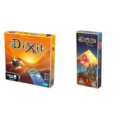 Unbox Now - Libellud- Dixit Classic - Juego de Mesa en Español - Nueva versión 2021 & Libellud Dixit Memories - Expansión en Español y Portugués