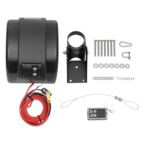 Winche eléctrico para barco con cuerda y control remoto miniatura 3