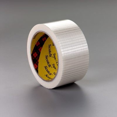 Scotch(R) Bi-Directional Filament Tape 8959 Transparent KUT, 6 in x 60 yd, 1 roll per case