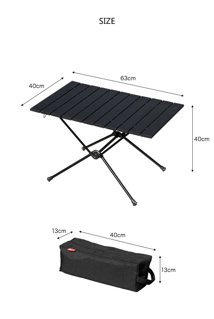 Amazon | FIELDOOR ポータブル アウトドアテーブル アルミミニ