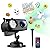 Newest Designed Halloween Christmas Projector Lights Outdoor Waterproof,15W Brighter HD Ocean Wave Effect,12 Slides 96 No Fade Pictures for Thanksgiving,New Year LED Projector Decoration