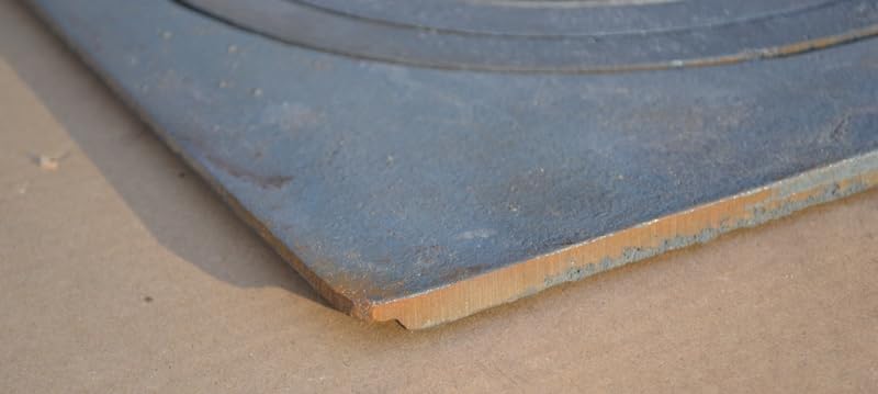 SEZAM Placa de fundición para horno con 2 agujeros, 70 x 33 cm, placa de carbón de hierro fundido gris
