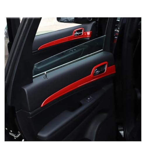 Pegatinas de fibra de carbono para consola de Jeep Grand Cherokee 2011-2020 3