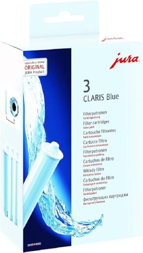 Jura Claris Blue 71312 - Filtro Dell'Acqua Per Macchine Da Caffè - Confezione Da 3